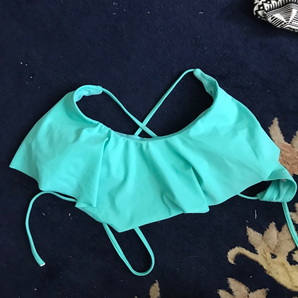 BOHO ✨aqua colored swim top